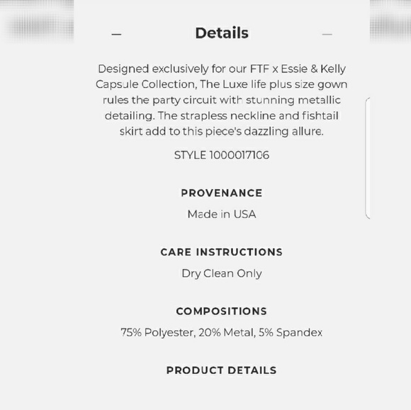🍾The Luxe Life Strapless Gown 🥂 - Picture 5 of 11